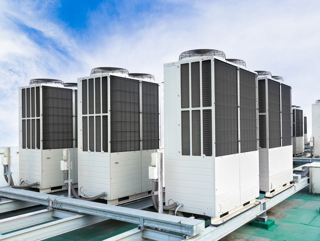 Unités de chauffage sur le toît